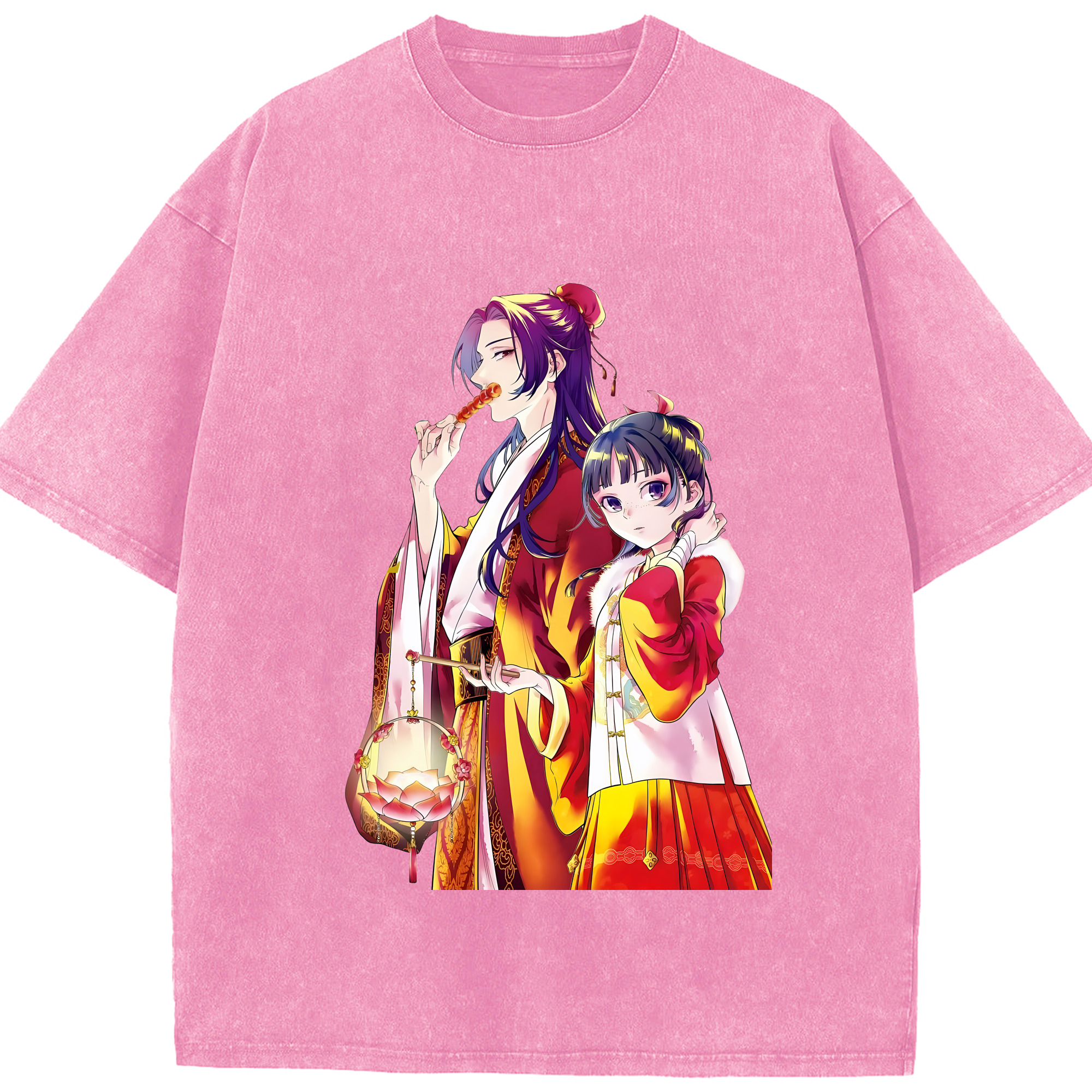 （画像用） 薬屋のひとりごと The Apothecary Diaries 綿100% ヴィンテージ風 半袖Tシャツ（フロントプリント）